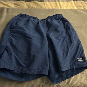 men’s ll bean swim trunks blue